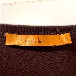 Thin Strap Brown Sweater Tank w/ gold sequins-L